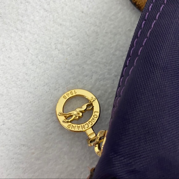 Longchamp Le Pliage Purple Shopping Tote - Picture 8 of 13